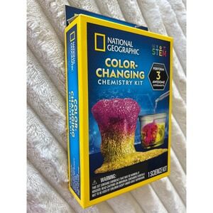 National Geographic Color Changing Chemistry Kit STEM Science Experiments  NIB